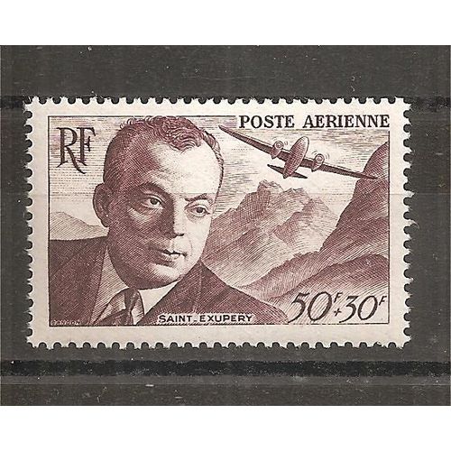 Pa 21 (1947) Poste Aérienne Saint Exupéry 50f + 30f N** (Cote 4e) (6198)