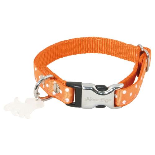 Collier Motif Pois S Largeur 15cm Et Longueur 33cm Orange