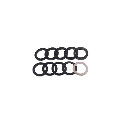 Jeu de 10 bagues millimetriques 1 à 10 mm D. 45 mm Al. 30 mm - 964.5.045.30.01 - Leman