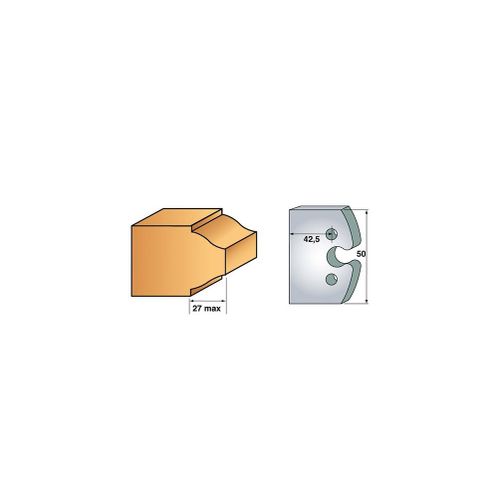 Jeu de 2 fers bruts à profiler N°293 profondeur 42 mm - 855.293 - Leman