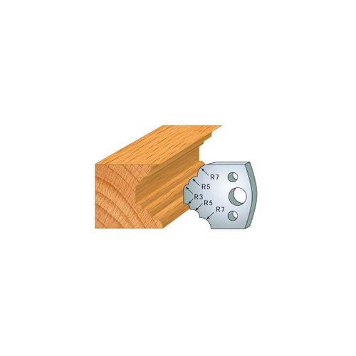 Jeu de 2 fers profilés acier Ht. 40 mm N°021 Congé et 1/4 de rond - 800.021 - Leman