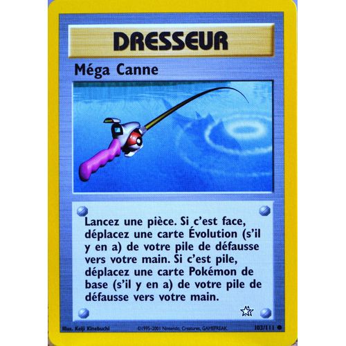 Carte Pokémon 103/111 Méga Canne Dresseur Neo Genesis (2001) Neuf Fr