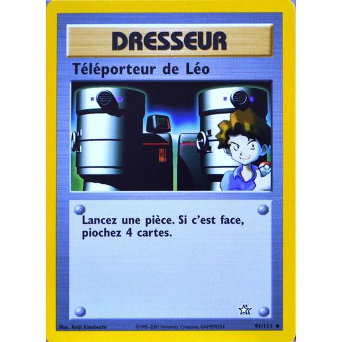 Carte Pokémon 91/111 Téléporteur De Léo Dresseur Neo Genesis (2001) Neuf Fr