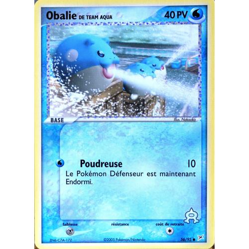 Carte Pokémon 56/95 Obalie 40 Pv Ex Magma Vs Aqua Neuf Fr