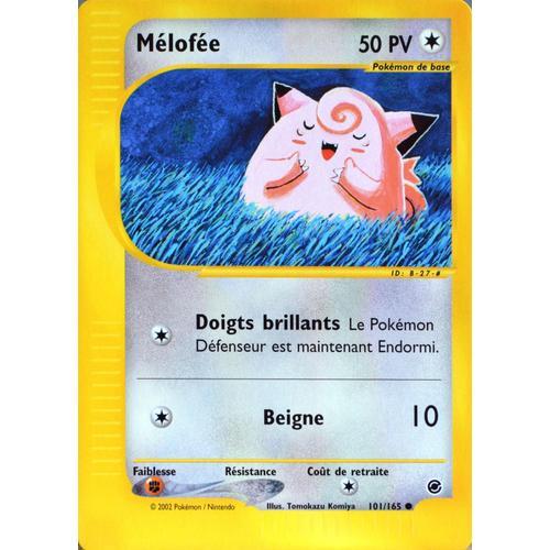 Carte Pokémon 101/165 Mélofée 50 Pv Expédition Neuf Fr