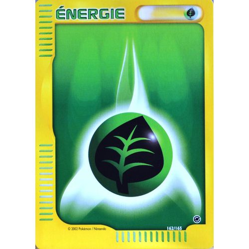 Carte Pokémon 162/165 Energie Plante Expédition Neuf Fr