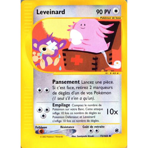 Carte Pokémon 72/165 Leveinard 90 Pv Expédition Neuf Fr