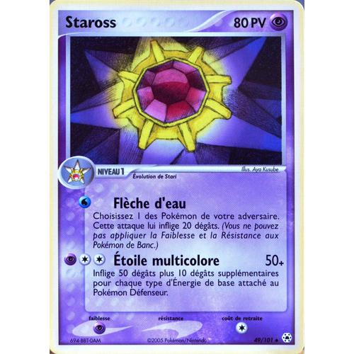Carte Pokémon 49/101 Staross 80 Pv Ex Légendes Oubliées (2005) Neuf Fr