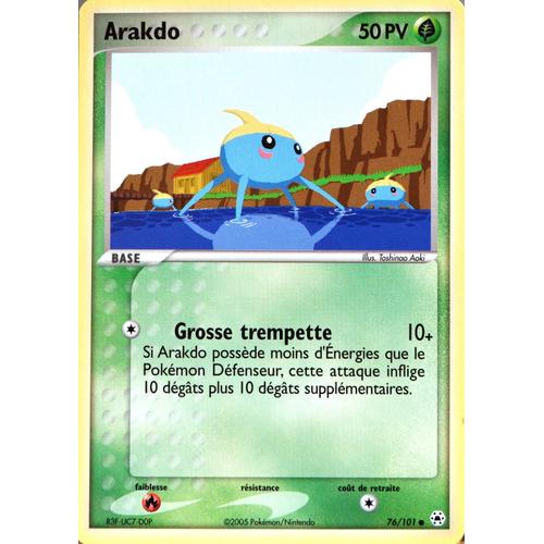 Carte Pokémon 76/101 Arakdo 50 Pv Ex Légendes Oubliées (2005) Neuf Fr