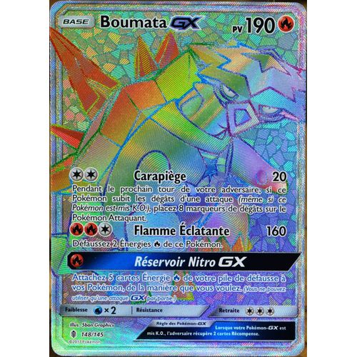 Carte Pokémon 148/145 Boumata Gx