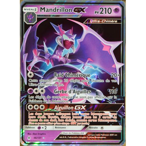 Carte Pokémon 56/131 Mandrillon Gx