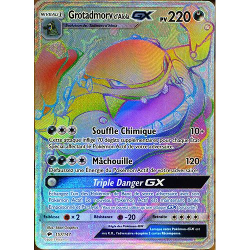 Carte Pokémon 157/147 Grotadmorv 220 Pv - Secrete Full Art