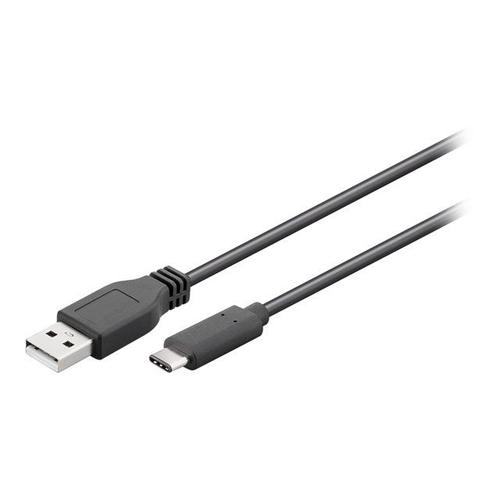 goobay - Câble USB - USB-C (M) pour USB (M) - USB 2.0 - 3 A - 50 cm - noir