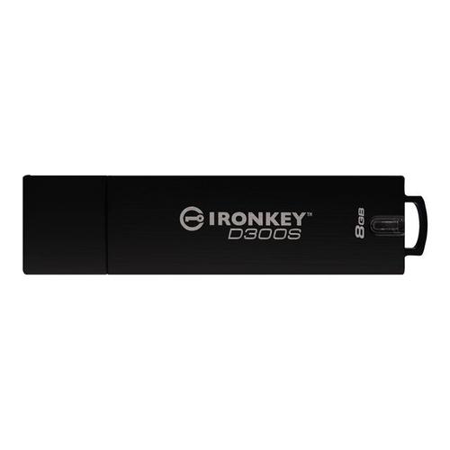 IronKey D300S - Clé USB - chiffré - 8 Go - USB 3.1 Gen 1 - FIPS 140-2 Level 3 - Conformité TAA