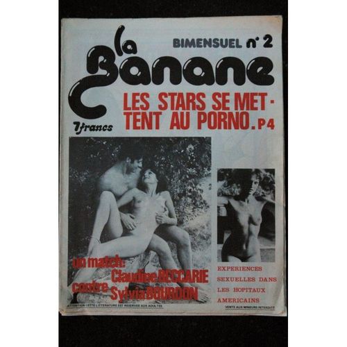 La Banane Bimensuel N° 2 - 1975 - Tres Rare - Claudine Beccarie Sylvia Bourdon Journal Porno Satirique 24 Pages