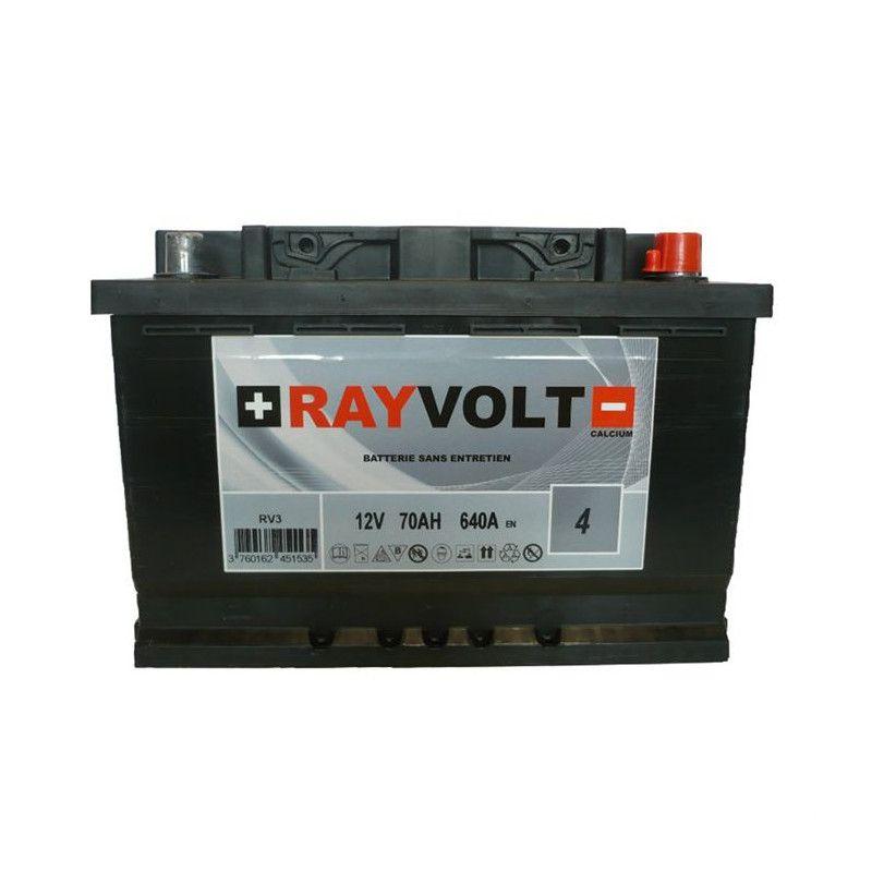 Batterie auto RAYVOLT RV3 70AH 640A - outillage-electroportatif