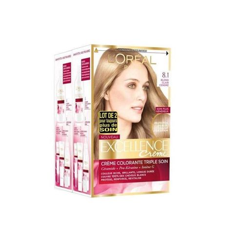 L`Oreal Paris Coloration Blond Clair Excellence Creme X 2