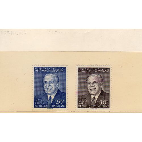 Timbres-Poste De Tunisie (Président Bourguiba)