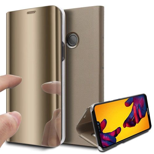 Housse Etui À Rabat Coque Miroir Pour Xiaomi Redmi Note 6 Pro Case Bling Or
