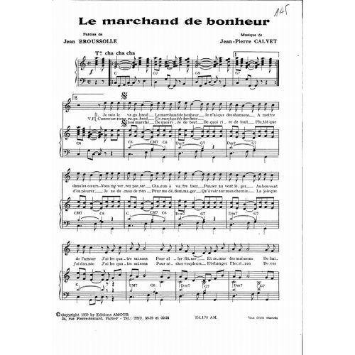 Le Marchand De Bonheur