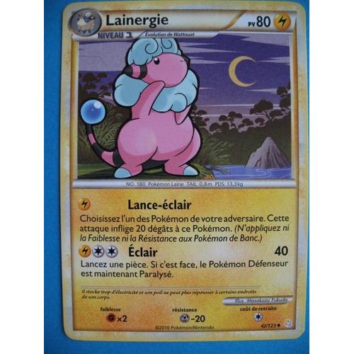 Carte Pokemon - Lainergie - 42/123 - Heartgold Soulsilver - 2010 - M2