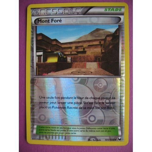 Carte Pokemon - Dresseur - Mont Foré - 101/108 - Noir Et Blanc - Explorateurs Obscurs - 2012 - M2