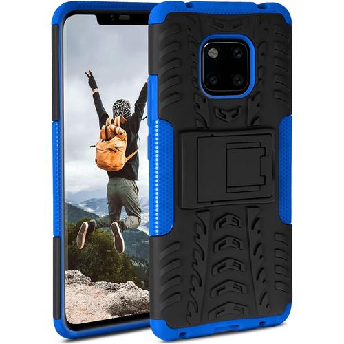 Coque Compatible Avec Huawei Mate 20 Pro Coque Extérieure Antichoc Étui De Téléphone Avec Support Appareil Photo Et Protection D'écran Étui Rigide Horizon Bleu