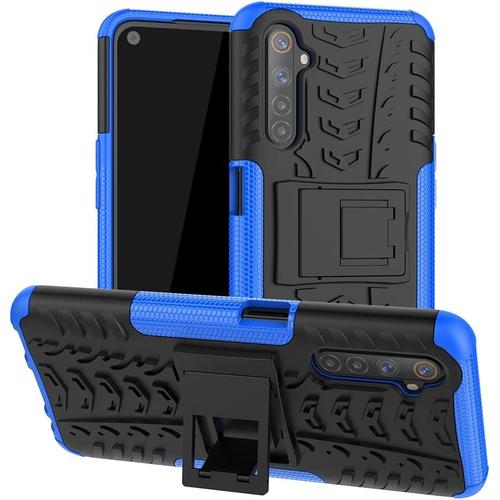 Coque Compatible Avec Oppo Realme 6 Pro Ultra Mince Rugged Heavy Duty Antichoc Anti Rayure Housse Avec Béquille Protection Etui Pour Oppo Realme 6 Pro Jx Blue.