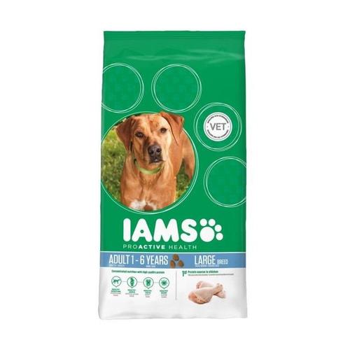 Iams Croquettes Au Poulet - Grande Race - 3kg - Pour Chien