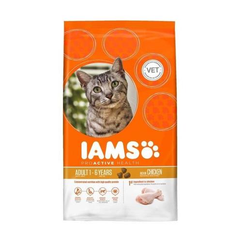 Iams Croquettes Au Poulet - Toutes Races - 3kg - Pour Chat Adulte