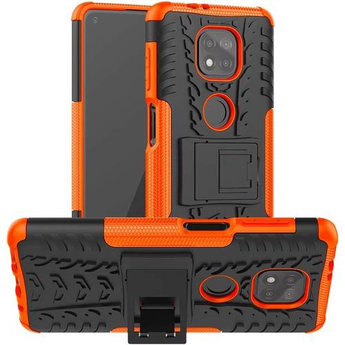 Coque Tough Armor Pour Motorola Moto G Power 2021 Housse De Arrière Anti Choc Avec Fonction De Support Étui De Protection Pour Motorola Moto G Power 2021 Orange