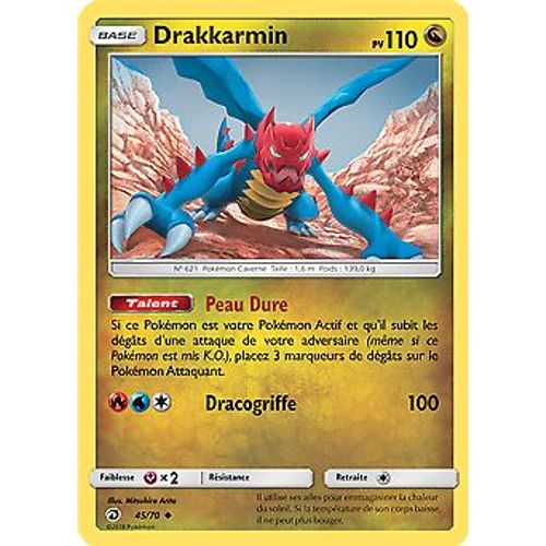 Carte Pokemon Reverse Drakkarmin 45/ 70 Majesté Des Dragons