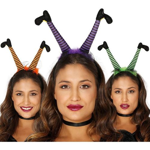 Diadème De Sorcière Couleurs Variés (Taille Unique Adulte)