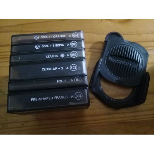 porte-filtre 52 mm COKIN et Lot de 6 filtres effets spéciaux