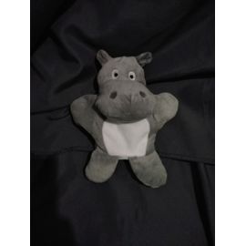 Doudou Peluche Marionnette Hippopotame Gris Maisons Du Monde