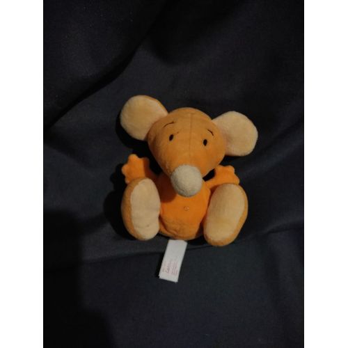 Doudou Souris Orange Billes Les Z'amis Lansay