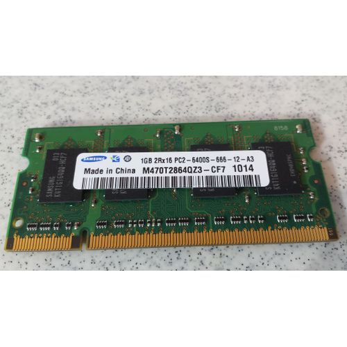 ram sodimm 1go 666 6400 samsung m470t2864qz3 cf7 1014 ddr2