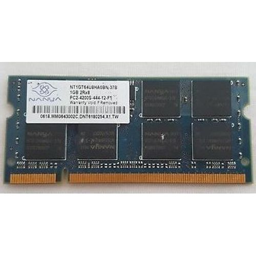 memoire ram nanya 1gb 2rx8 pc2-4200s ddr2 memory ram cover nt1gt64u8ha0bn-37b