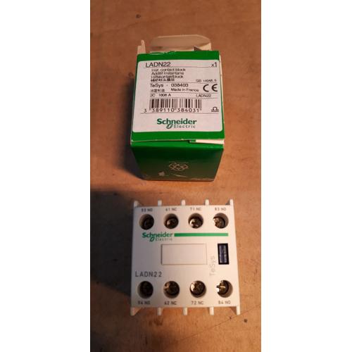 Bloc de contacts auxiliaires Schneider Electric LADN22 2 NO (T), 2 NF (R) 1 pc(s)