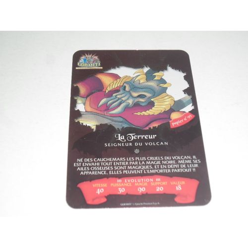 Carte Gormiti La Terreur N 99