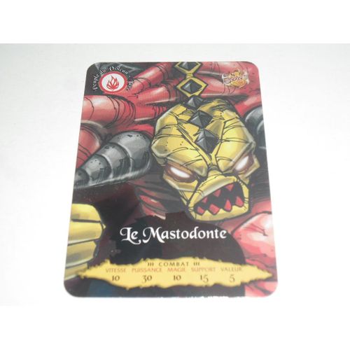 Carte Gormiti Le Mastodonte N 38