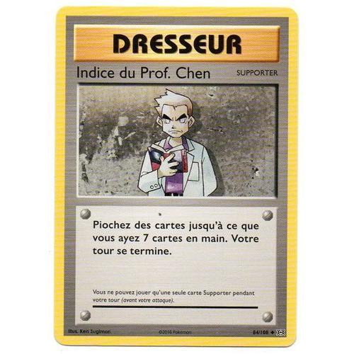 Pokémon - 84/108 - Indice Du Prof. Chen - Xy - Evolutions - Peu Commune