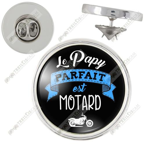 Pin S Le Papy Parfait Est Motard Moto Humour Idee Cadeau Homme Grands Parents Anniversaire Fete Pins Bouton Epinglette Rakuten