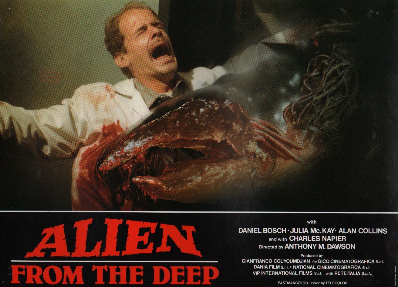 Alien From The Deep - Alien La Creature Des Abysses : Jeu Américain De Photos D'exploitation Cinématographique - Format 24,5x33,5 Cm - De Anthony M. Dawson Avec Daniel Bosch, Charles Napier - 1989