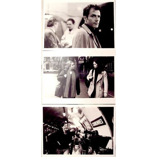 La Vie Moderne - Photo De Presse Noir Et Blanc - Format 13x18 Cm - De Laurence Ferreira Barbosa Avec Isabelle Huppert, Frédéric Pierrot, Lolita Chammah, Aurélien Recoing, Robert Kramer - 2000