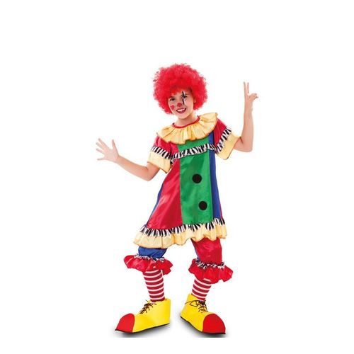 D?Guisemnet De Petite Clown Rouge Et Bleu Pour Fille (Taille 2-3a)