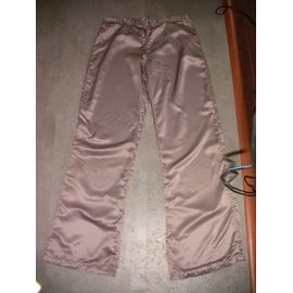 Pantalon Satin Beige Foncé Taille S 36/38 Hetm