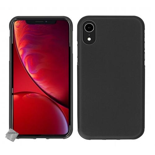 Housse Etui Coque Pochette Silicone Gel Fine Pour Apple Iphone Xr + Verre Trempe - Noir