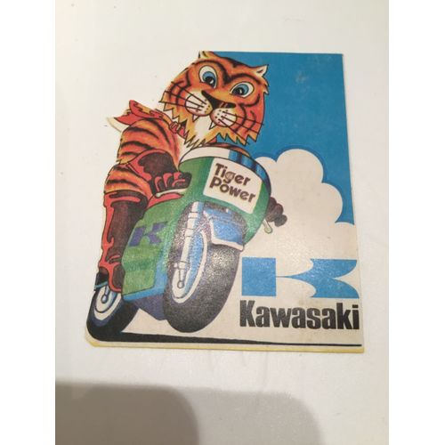 Autocollant Kawasaki. ( 9 X 7 Cm )