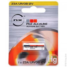 Lot de 10 Piles Alcaline 12V type A23/23A compatibles LRV08/L1028/RVO8/MS21/MN21/E23A/K23A/V23GA/GP23A  - Visiodirect - Piles - Achat & prix